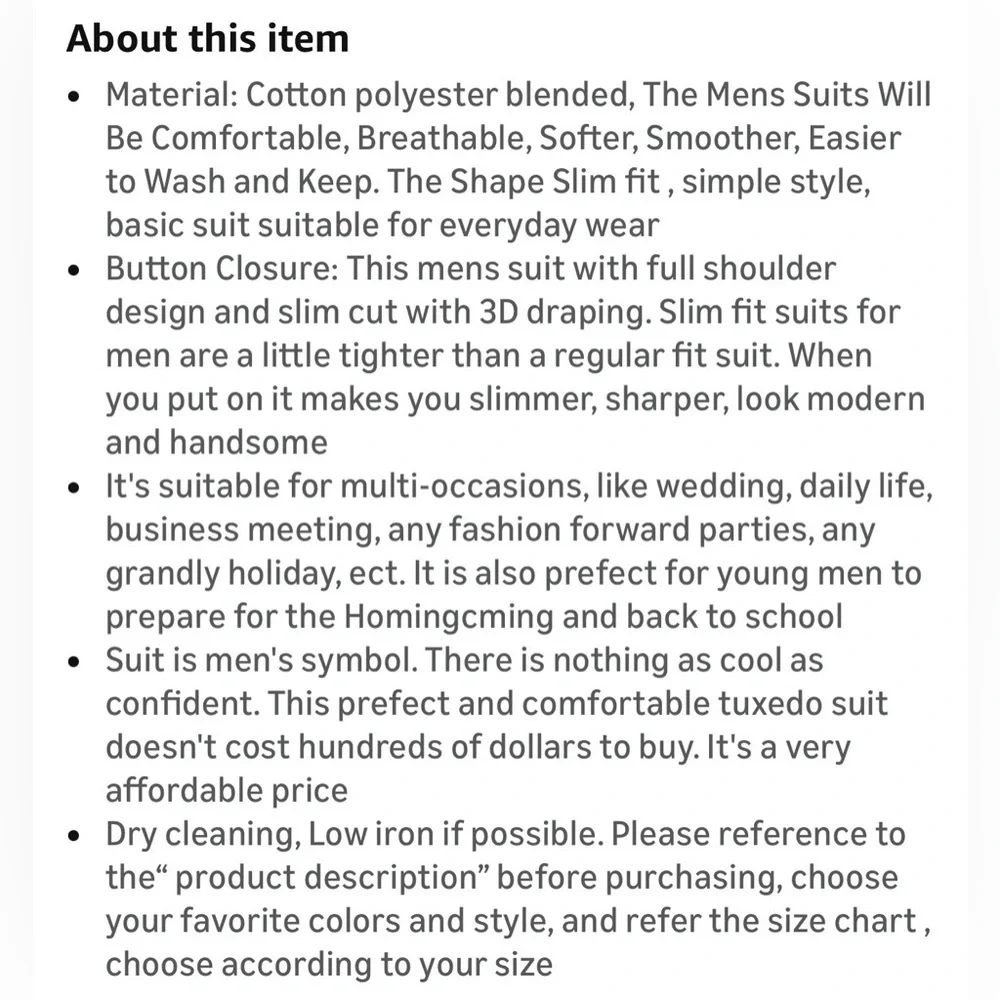 WULFUL Men's Slim Fit One Button 3-Piece Suit-Blazer, Vest, & Pant